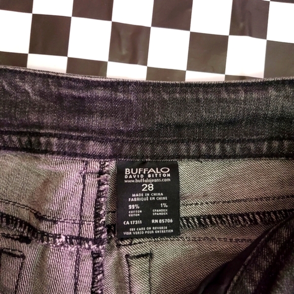 ⛓BUFFALO: Biker Jeans《Sandrine》 Low-Rise. Size 28 Used as New - Picture 9 of 10